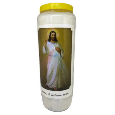 Jezus ik vertrouw op u - Noveenkaars - 9 dagen brander (5 stuks)