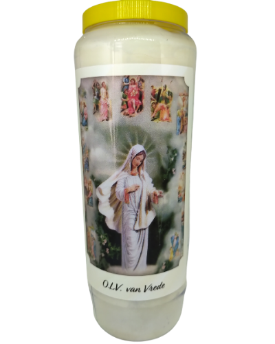 OLV van Vrede - Noveenkaars - 6 dagen brander (5 stuks)