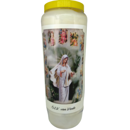 OLV van Vrede - Noveenkaars - 9 dagen brander (5 stuks)