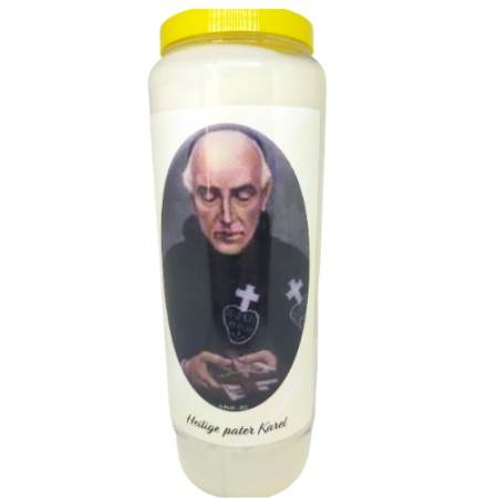 Heilige Pater Karel - Noveenkaars - 9 dagen brander (5 stuks)