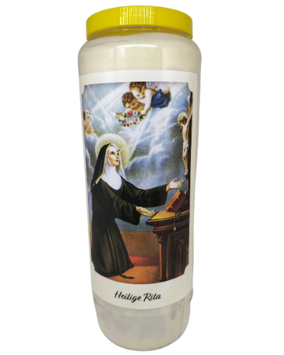 Heilige Rita & Engelen - Noveenkaars - 9 dagen brander (5 stuks)