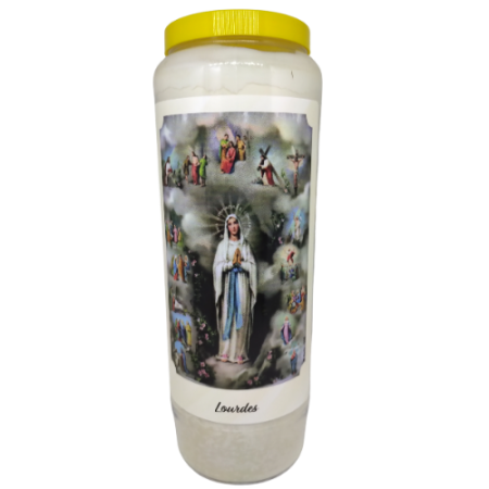 Lourdes 2 - Noveenkaars - 6 dagen brander (5 stuks)