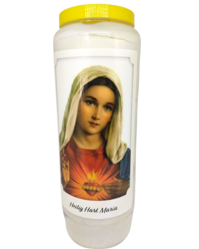 Heilig Hart Maria - Noveenkaars - 9 dagen brander (5 stuks)