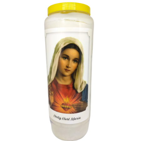 Heilig Hart Maria - Noveenkaars - 6 dagen brander (5 stuks)