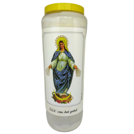 OLV van het Geluk - Noveenkaars - 6 dagen brander (5 stuks)