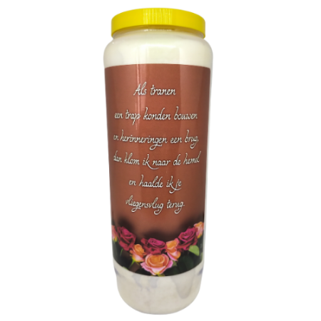 Tranen - Noveenkaars - 6 dagen brander (5 stuks)