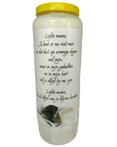 Liefste Mama - Noveenkaars - 6 dagen brander (5 stuks)
