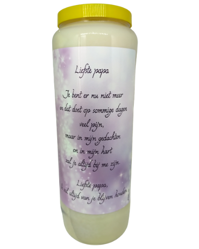 Liefste Papa - Noveenkaars - 9 dagen brander (5 stuks)