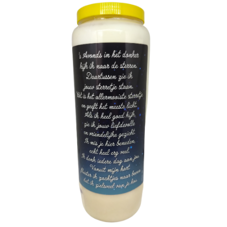 's Avonds in het donker - Noveenkaars - 6 dagen brander (5 stuks)