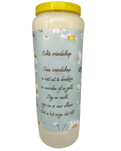 Echte Vriendschap - Noveenkaars - 9 dagen brander (5 stuks)