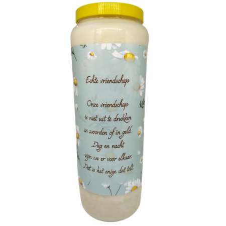 Echte Vriendschap - Noveenkaars - 6 dagen brander (5 stuks)