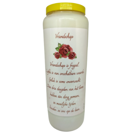 Vriendschap - Noveenkaars - 9 dagen brander (5 stuks)