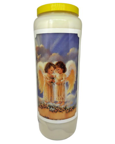 2 Engeltjes - Noveenkaars - 9 dagen brander (5 stuks)